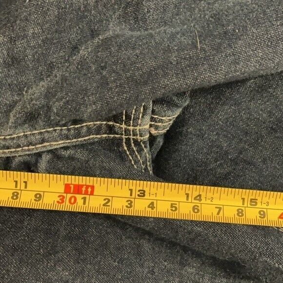 Carhartt Relaxed Fit Flame Resistant Denim Blue Jeans Mens 40 x 30 - Picture 7 of 15